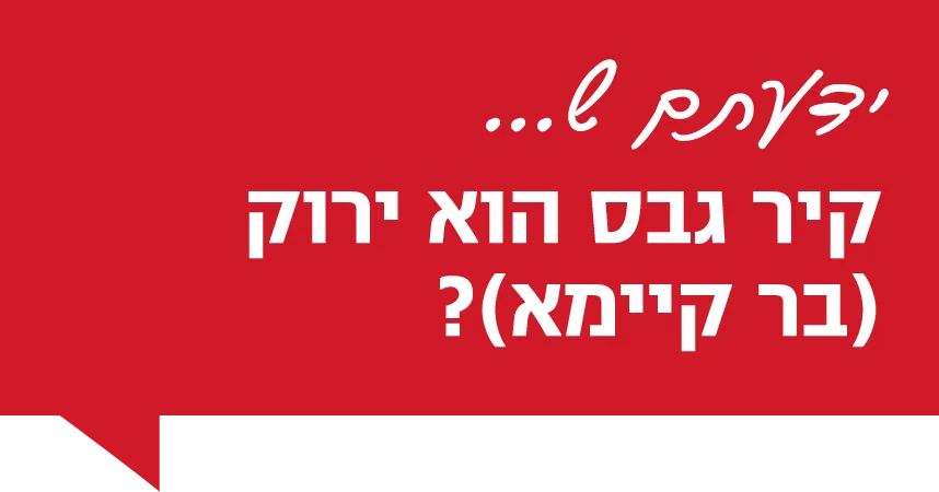 ידעתם שקיר גבס הוא ירוק (בר קיימא)?